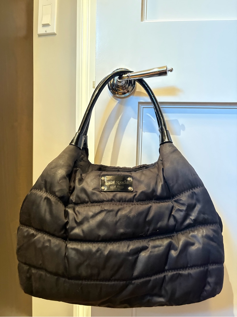 Kate space quilted tote bag